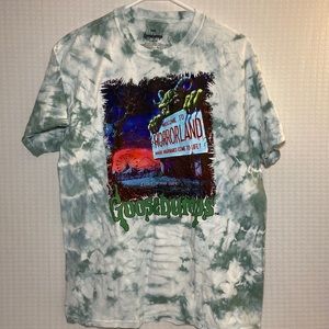 NWOT Goosebumps “Welcome To Horrorland” Tie Dye T Shirt Women
